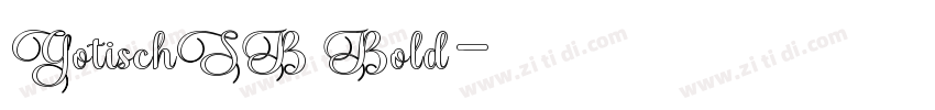 GotischSB Bold字体转换